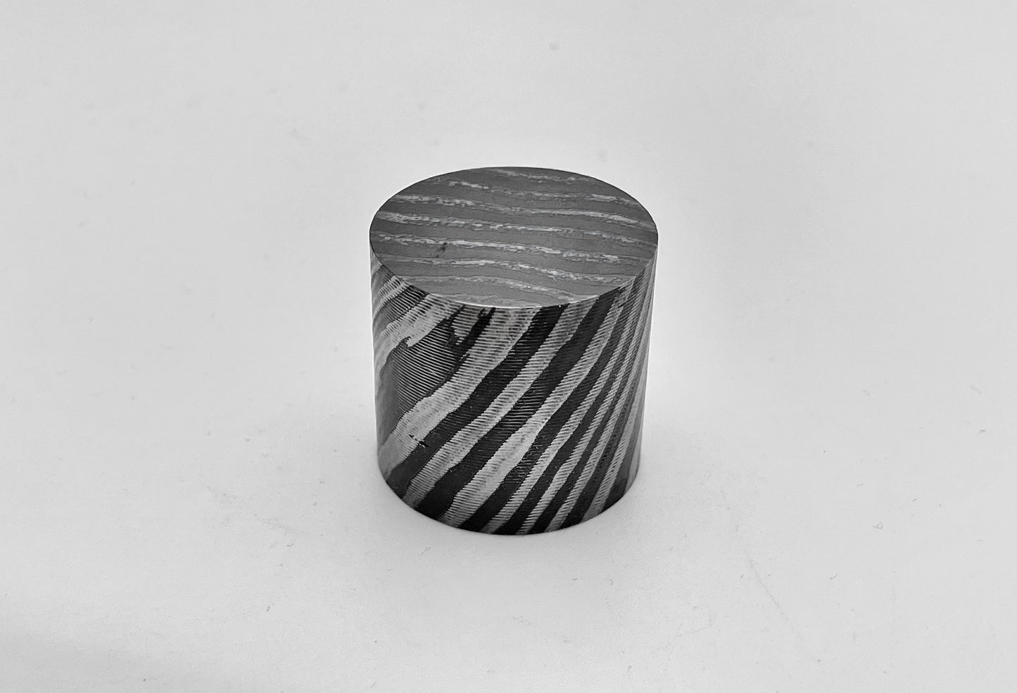 Double Zr/Ti Damascus Rod (1 Zr + 3 Titanium Alloys, Higher Zr Content), 18mm, 28mm and 42mm Diameter