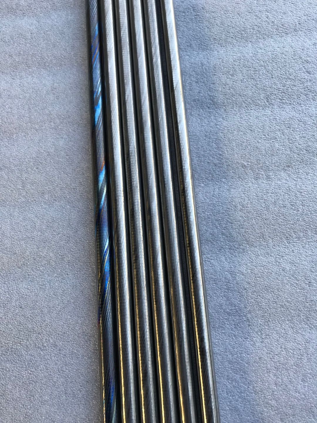 Timasucs rod, Damascus Titanium, MokuTi, Titanium alloy