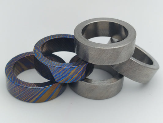 Timasucs rod, Damascus Titanium, MokuTi, Titanium alloy, ZircTi, ZrTimascus, Black Timascus